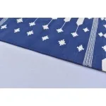 Multiple Sizes Cotton Blue And White Woven Modern Cotton Rug Dhurrie- Handmade Rug - Image 5
