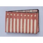 Red and White Modern Striped Cotton Flat weave Hand woven rug- Reversible Kilim Rug - Image 5