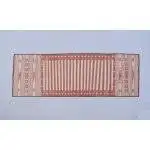 Red and White Modern Striped Cotton Flat weave Hand woven rug- Reversible Kilim Rug
