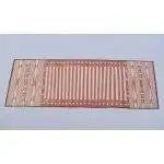 Red and White Modern Striped Cotton Flat weave Hand woven rug- Reversible Kilim Rug - Image 2