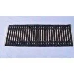 Black and Beige Modern Striped Cotton Flat weave Hand woven rug- Reversible Kilim Rug - Image 2